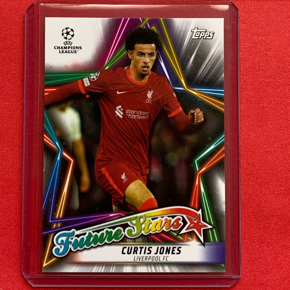 CURTIS JONES #FS-13 2021-22 Topps UEFA Future Stars Insert Soccer Trading Card